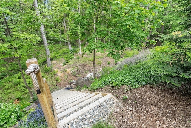 17 Lantern Ln, Leominster, MA 01453 - view of yard with a wooden deck