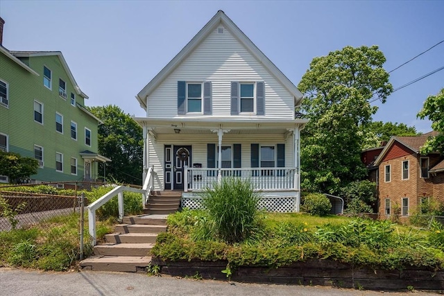30 Whipple St, Worcester, MA 01607 - view of front facade featuring covered porch