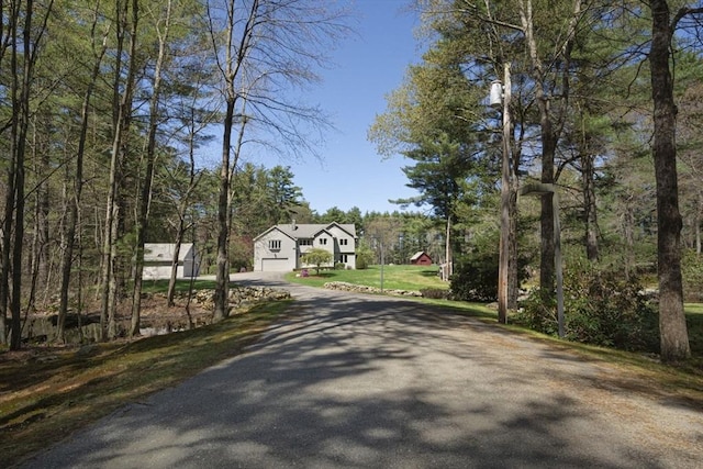 view of asphalt driveway