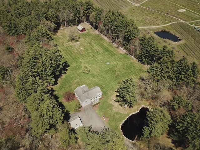 aerial view of property's location with rural landscape