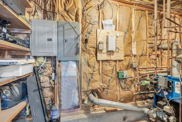 utility room featuring electric panel