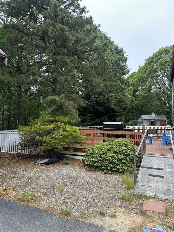 160 Toland Dr, Eastham, MA 02642 - view of yard with a deck