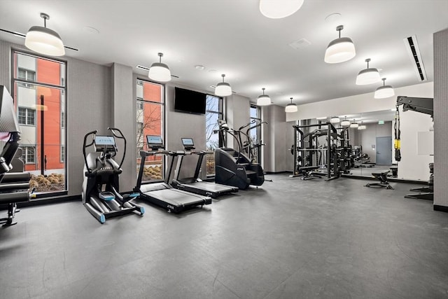 view of gym