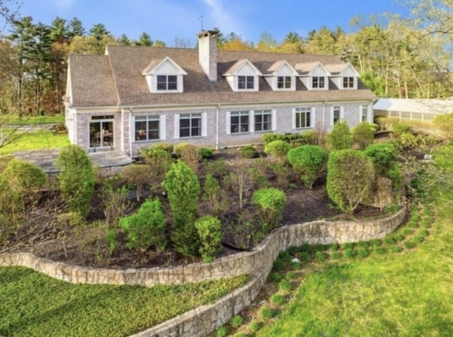 45 Joshua Rd, Wrentham, MA 02093 - rear view of property featuring a chimney
