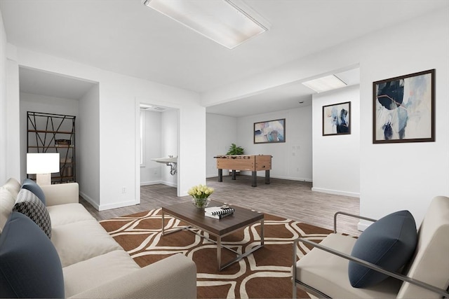 179 Rosemont St, Haverhill, MA 01830 - living area featuring wood finished floors and baseboards