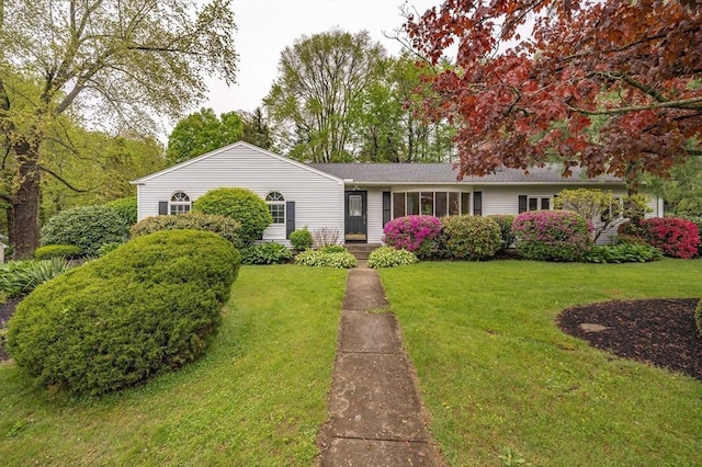 136 Butternut Hollow Rd, West Springfield, MA 01089 - ranch-style house with a front lawn