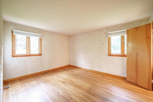 136 Butternut Hollow Rd, West Springfield, MA 01089 - spare room featuring healthy amount of natural light, light wood-style floors, and baseboards