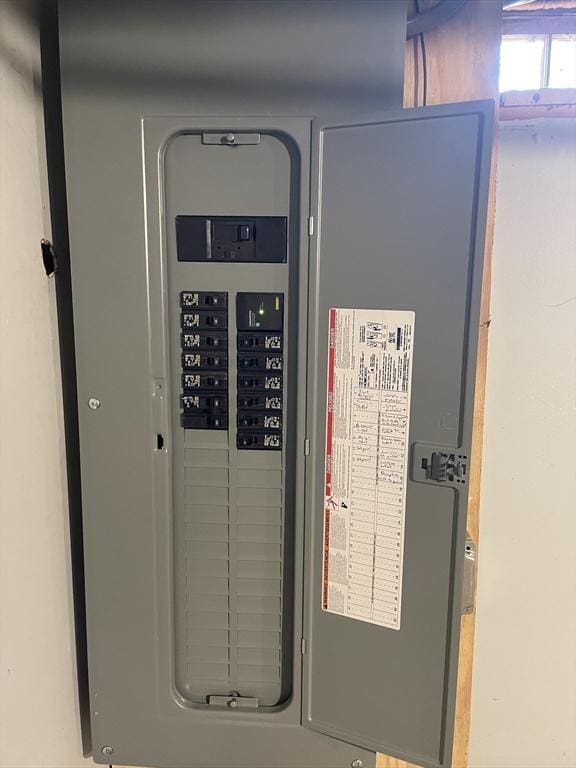 utility room with electric panel