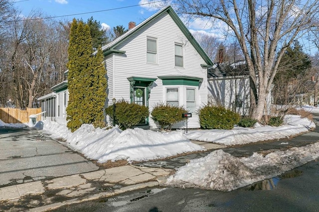 view of front of home