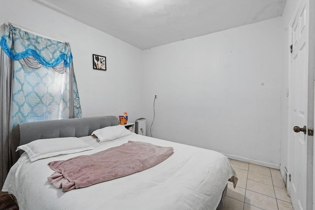 view of tiled bedroom