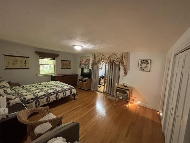 12 Inis Cir, Newton, MA 02465 - bedroom featuring light wood finished floors and access to exterior