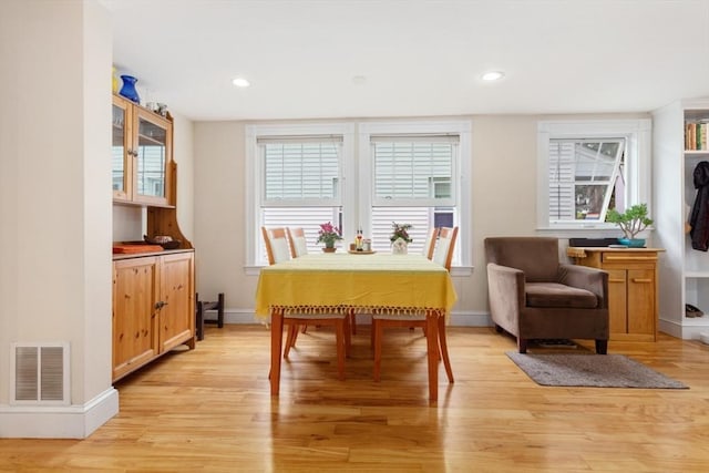 9 Emerson Ct, Winchester, MA 01890 - dining space with light wood-type flooring and recessed lighting