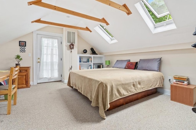 9 Emerson Ct, Winchester, MA 01890 - bedroom featuring a skylight, carpet, and multiple windows
