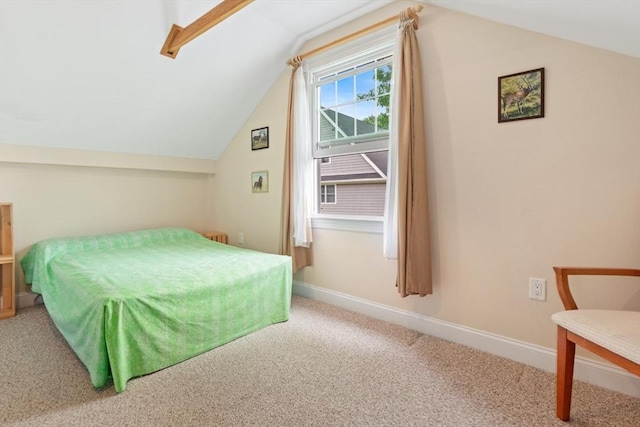 9 Emerson Ct, Winchester, MA 01890 - bedroom with lofted ceiling and carpet