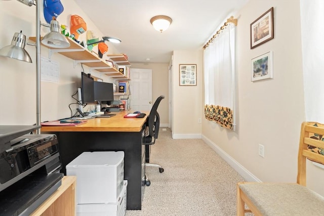 9 Emerson Ct, Winchester, MA 01890 - office area featuring light colored carpet and baseboards
