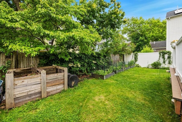 9 Emerson Ct, Winchester, MA 01890 - fenced backyard with a garden