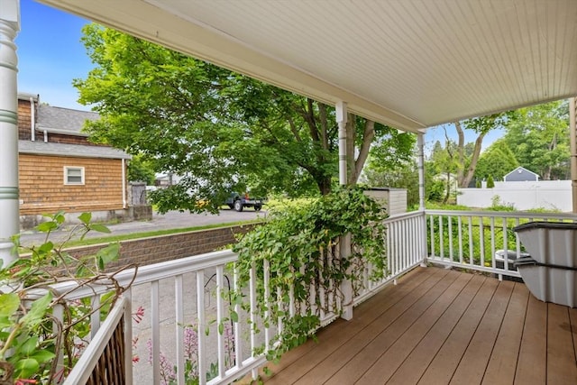 9 Emerson Ct, Winchester, MA 01890 - view of wooden terrace