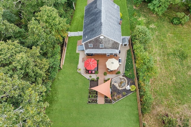 birds eye view of property