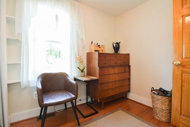 82 Circuit Ave, Weymouth, MA 02188 - sitting room featuring wood finished floors and baseboards