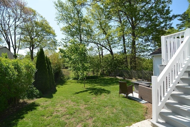 82 Circuit Ave, Weymouth, MA 02188 - view of yard featuring stairs