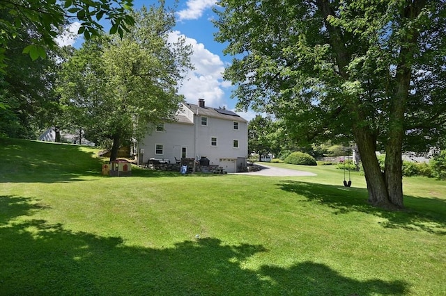 241 W Main St, Westborough, MA 01581 - view of grassy yard with an attached garage