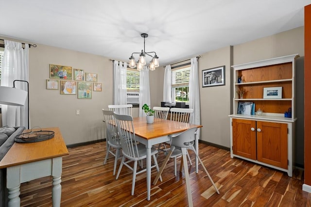 241 W Main St, Westborough, MA 01581 - dining space with dark wood-style flooring and a chandelier