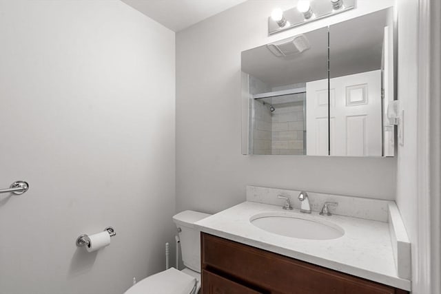 369 Border Rd, Concord, MA 01742 - bathroom with vanity and a shower