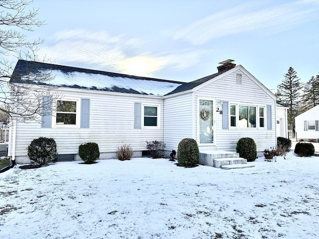 view of ranch-style house