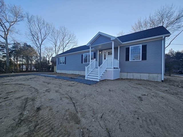 view of front of home