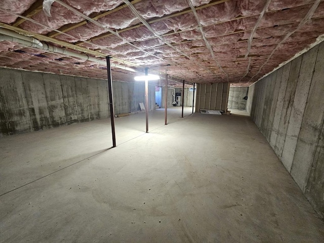 view of basement