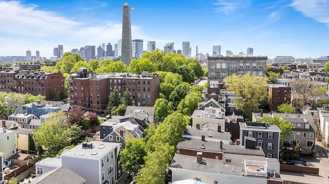 bird's eye view of a skyline view