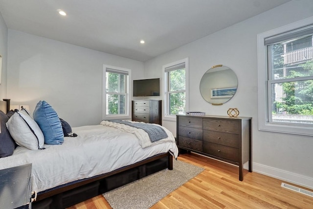 36 Hall Unit 1, Boston, MA 02130 - bedroom with light wood-type flooring, baseboards, and recessed lighting