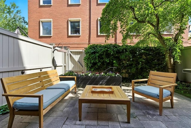 2 Cumston St Unit 2, Boston, MA 02118 - view of patio / terrace featuring an outdoor living space