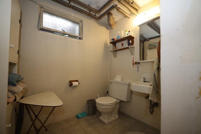 half bathroom with toilet