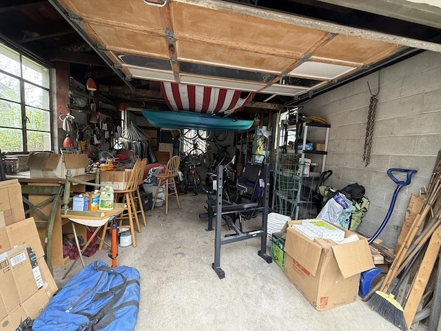 view of storage room