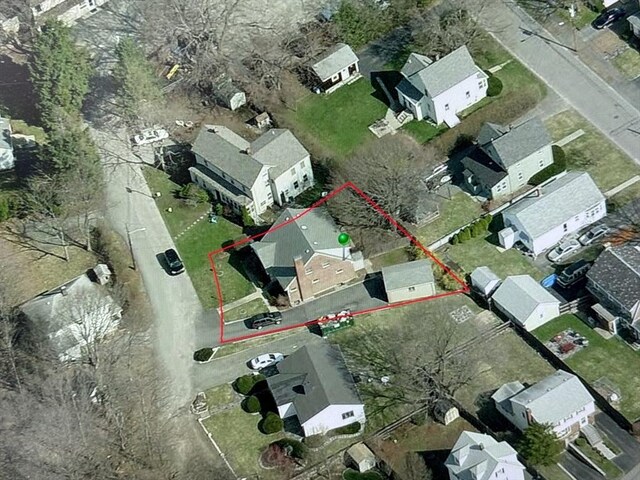 bird's eye view with a residential view