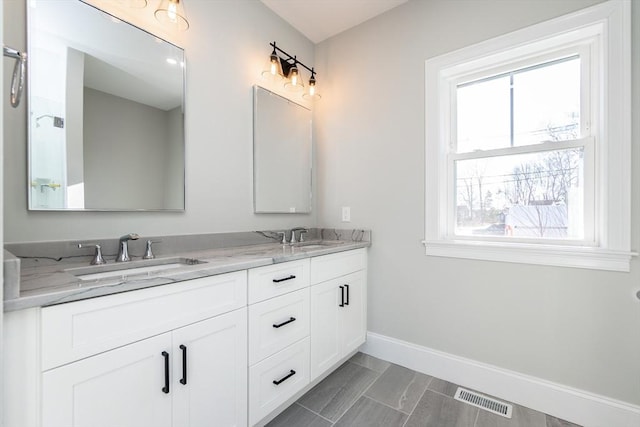 bathroom featuring vanity