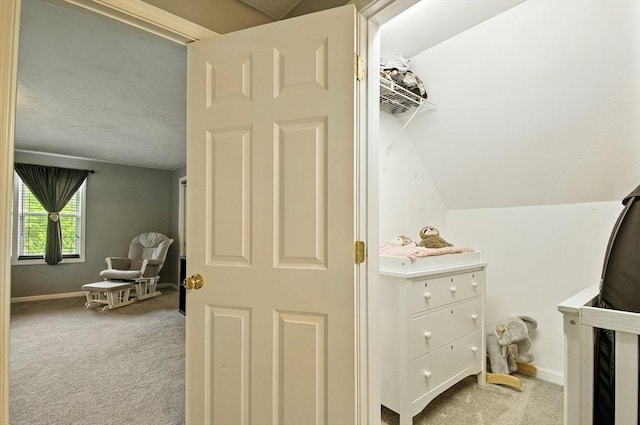 1 Cherry Tree Ln, Plainville, MA 02762 - spacious closet featuring carpet flooring and vaulted ceiling