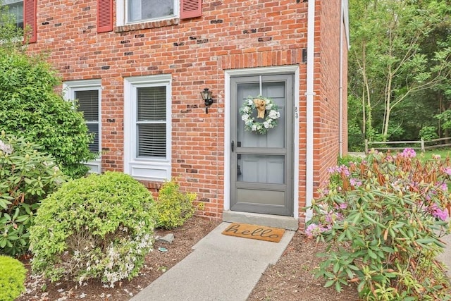 83 Jamestown Dr Unit 83, Springfield, MA 01108 - doorway to property with brick siding