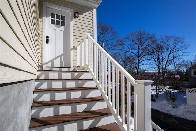 view of stairs