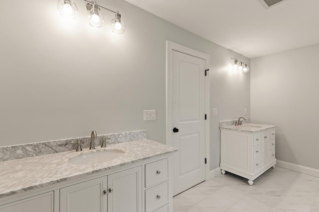 bathroom featuring vanity