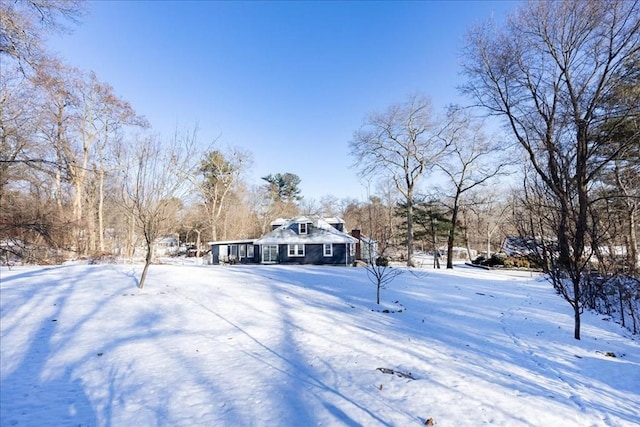 view of snowy yard