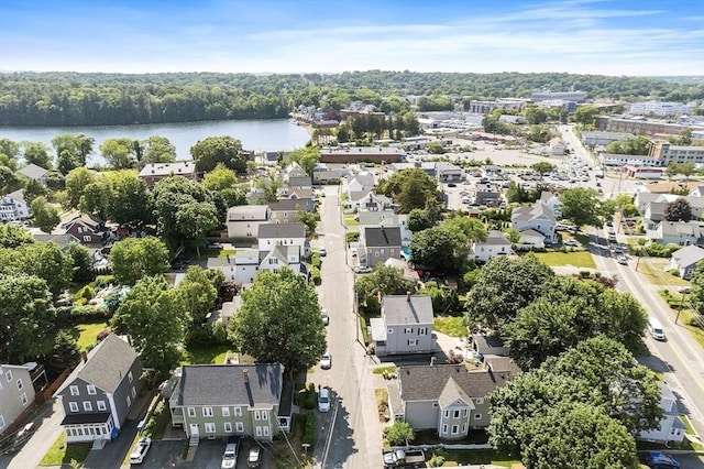 19 Franklin St, Wakefield, MA 01880 - aerial view of property and surrounding area with nearby suburban area