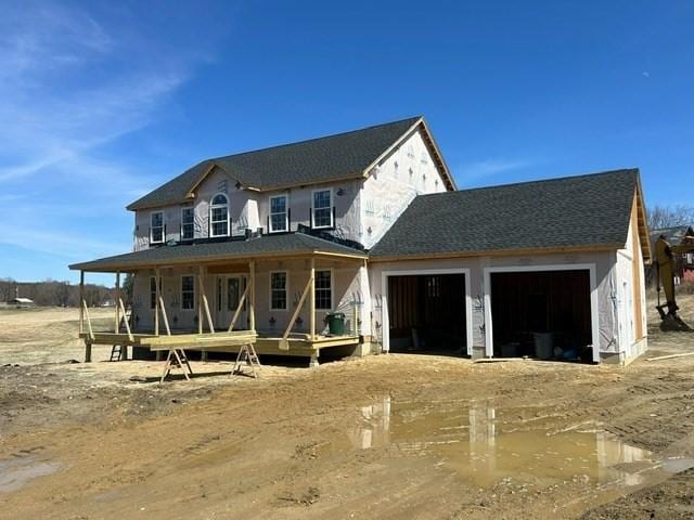 view of front of house featuring a garage