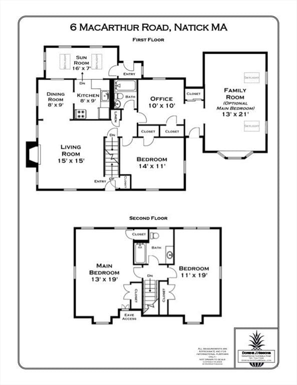 6 Macarthur Rd, Natick, MA 01760 - view of floor plan / room layout