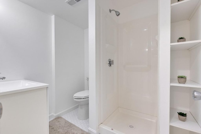 24-26 Bentley St, Boston, MA 02135 - full bath featuring a shower, vanity, and tile patterned flooring