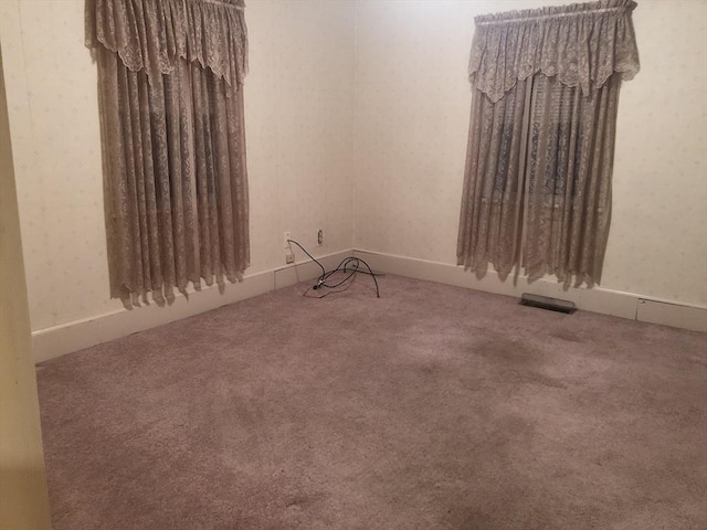 view of carpeted empty room