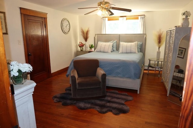17 Lockwood Ave, Attleboro, MA 02703 - bedroom featuring wood finished floors, a ceiling fan, and baseboards