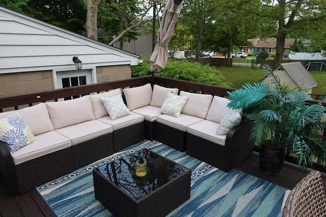17 Lockwood Ave, Attleboro, MA 02703 - deck featuring an outdoor living space
