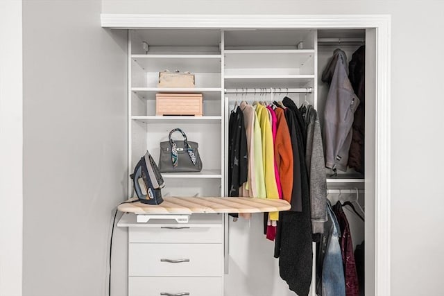 view of closet